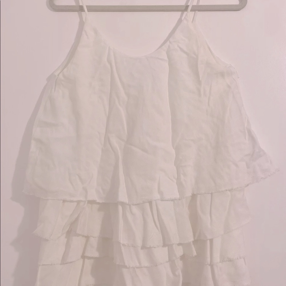 Peplum LOVELY PEPA White Blouse WOMEN'S SIZE SMALL NWOT